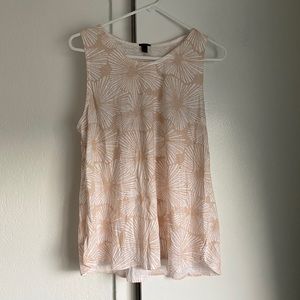 J.Crew sleeveless Floral Blouse